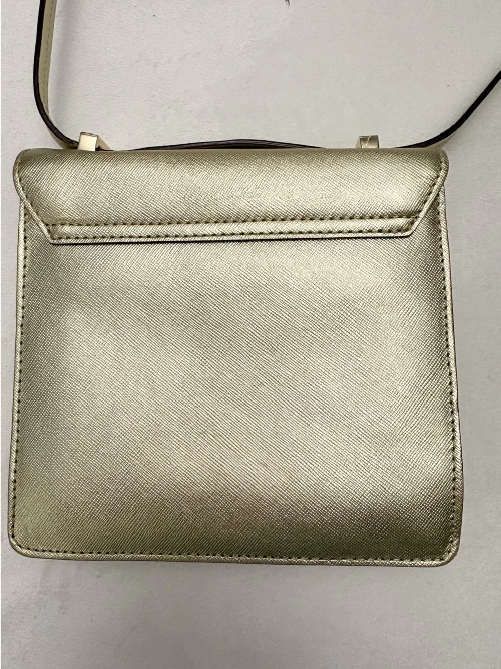 Kate Spade Women's Metallic Gold Crossbody Bag - Sleek Shoulder Purse